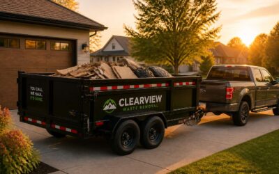 Waste removal trailer rental simplifies debris pickup.